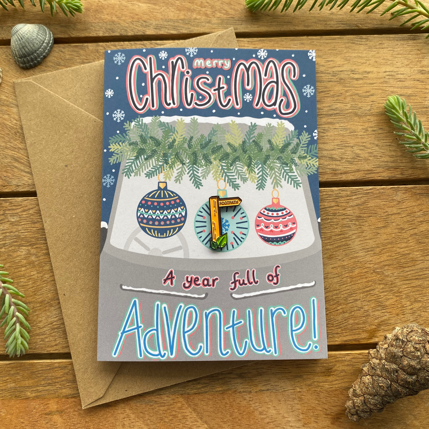 Campervan Adventure Christmas Card