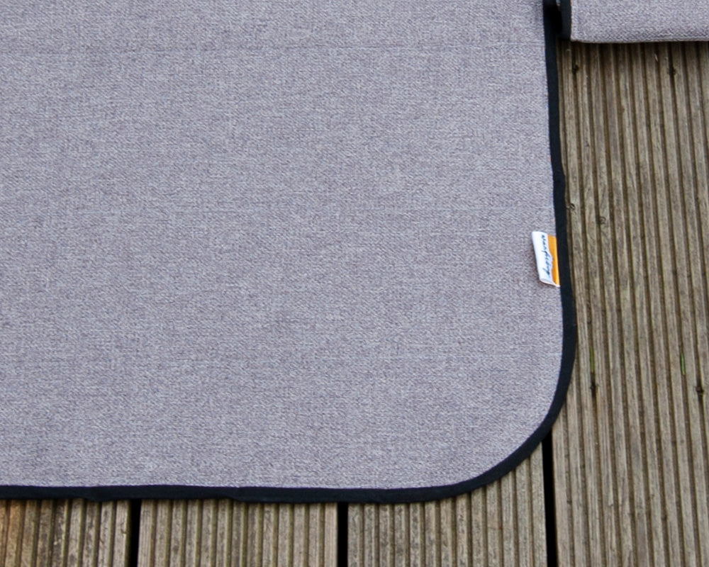 Ducato Relay Boxer Ram Promaster Rear Barn Door Window Blind Mat Cover Set - Tweed Grey - WanderbugUK
