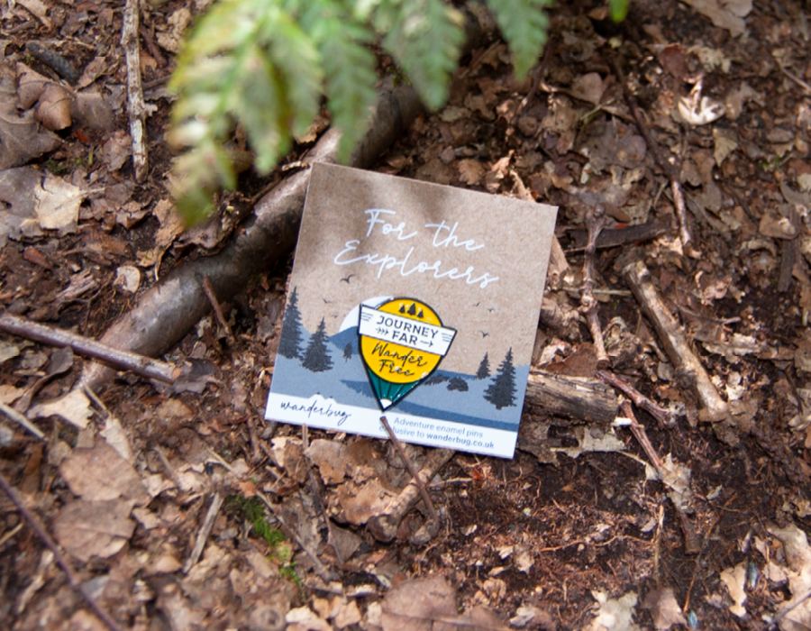 Journey Far Wander Free Enamel pin - WanderbugUK