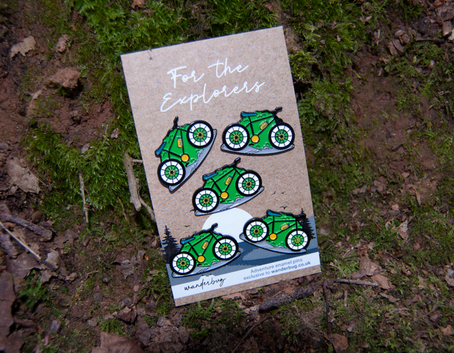 Mountain Bike Enamel pin - WanderbugUK