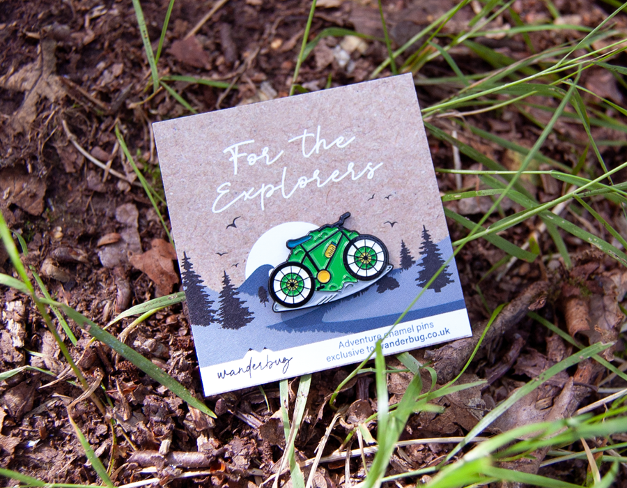 Mountain Bike Enamel pin - WanderbugUK