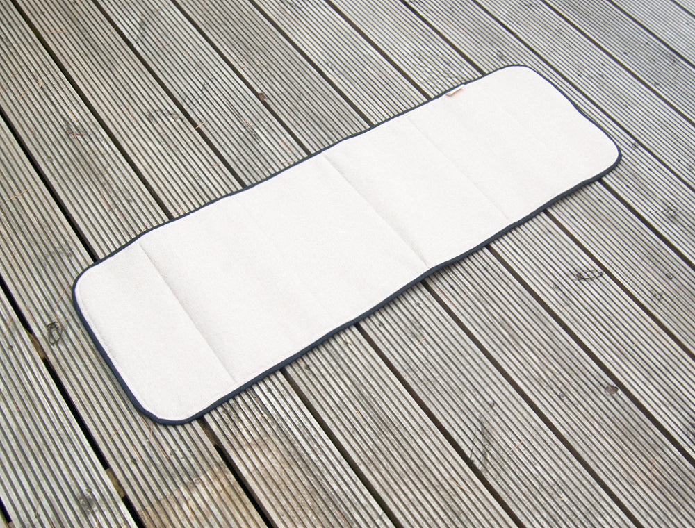 Campervan Universal 93 x 29cm Window Blind Cover - Tweed Cream - WanderbugUK