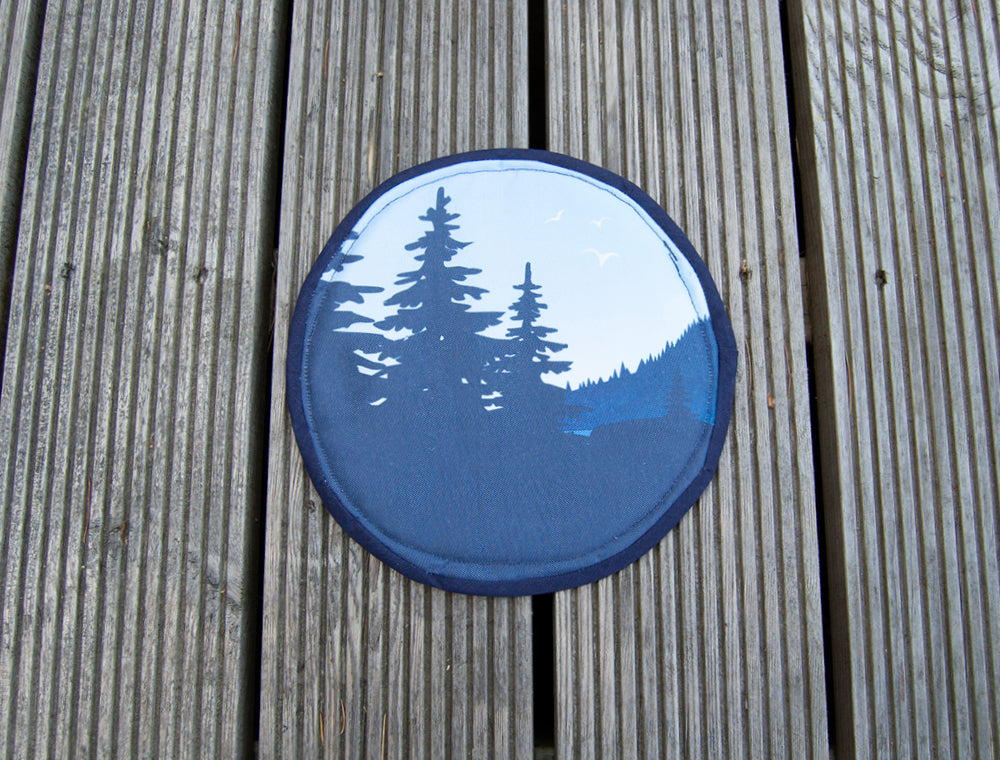 Campervan Marine Boat Port Hole Window Blind Cover - Mountain View - WanderbugUK