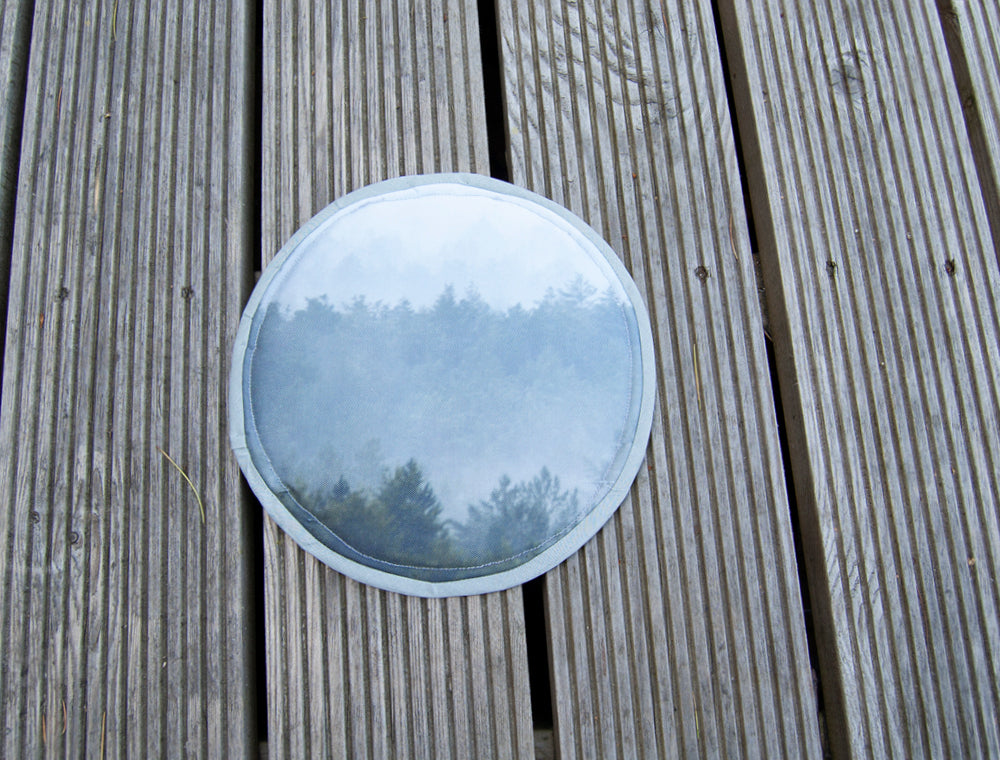 Campervan Marine Boat Port Hole Window Blind Cover - Misty Forest - WanderbugUK