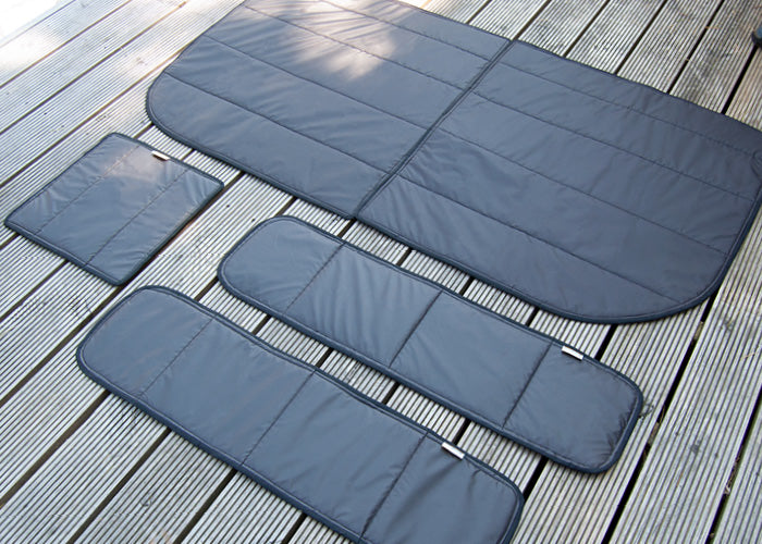 Campervan Maxx Air Fan Larger 460cm Window Blind Cover - Black Matt Sheen - WanderbugUK