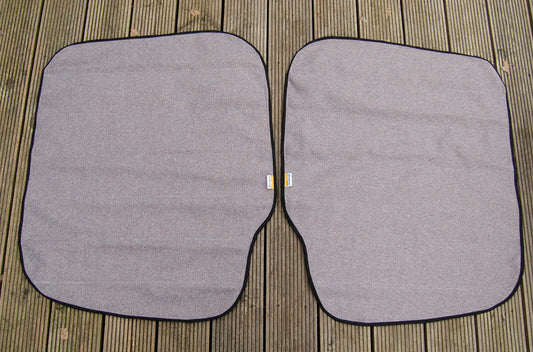 Sprinter & Crafter 2006-2017 Rear Barn Door Window Blind Cover Set - Linen Grey