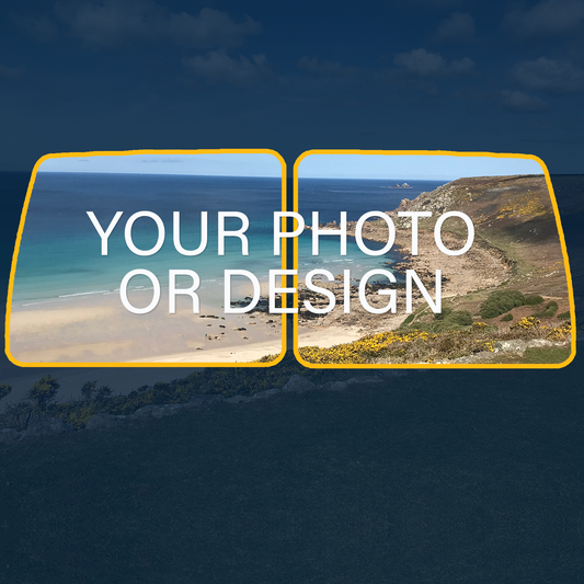 Transporter T4 Rear Barn door Window Blind Cover Set - Bespoke / Your Photo or Design - WanderbugUK