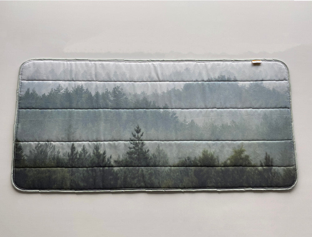 Smaller Vans - UK Passenger Front side Campervan Window Blind Cover Set - Misty Forest - WanderbugUK