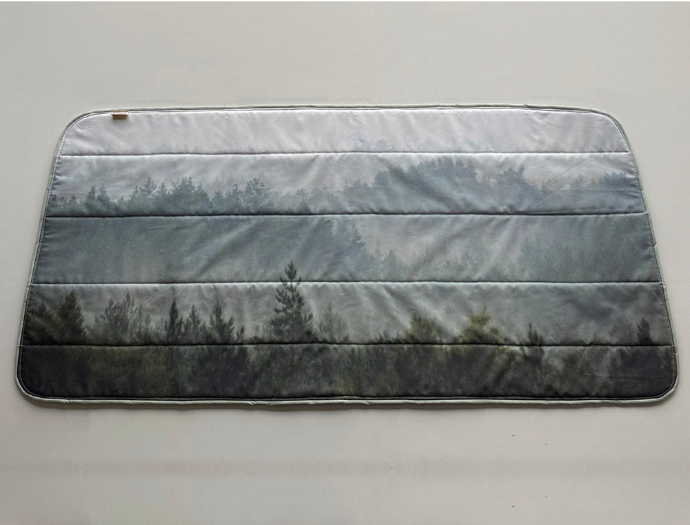 Smaller Vans - Tailgate Campervan Window Blind Cover Set - Misty Forest - WanderbugUK