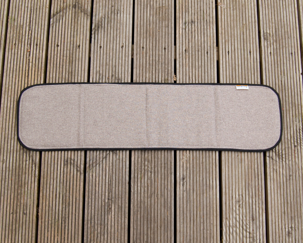 Campervan Universal Bonded Vent Window Blind Cover - Tweed Cream - WanderbugUK