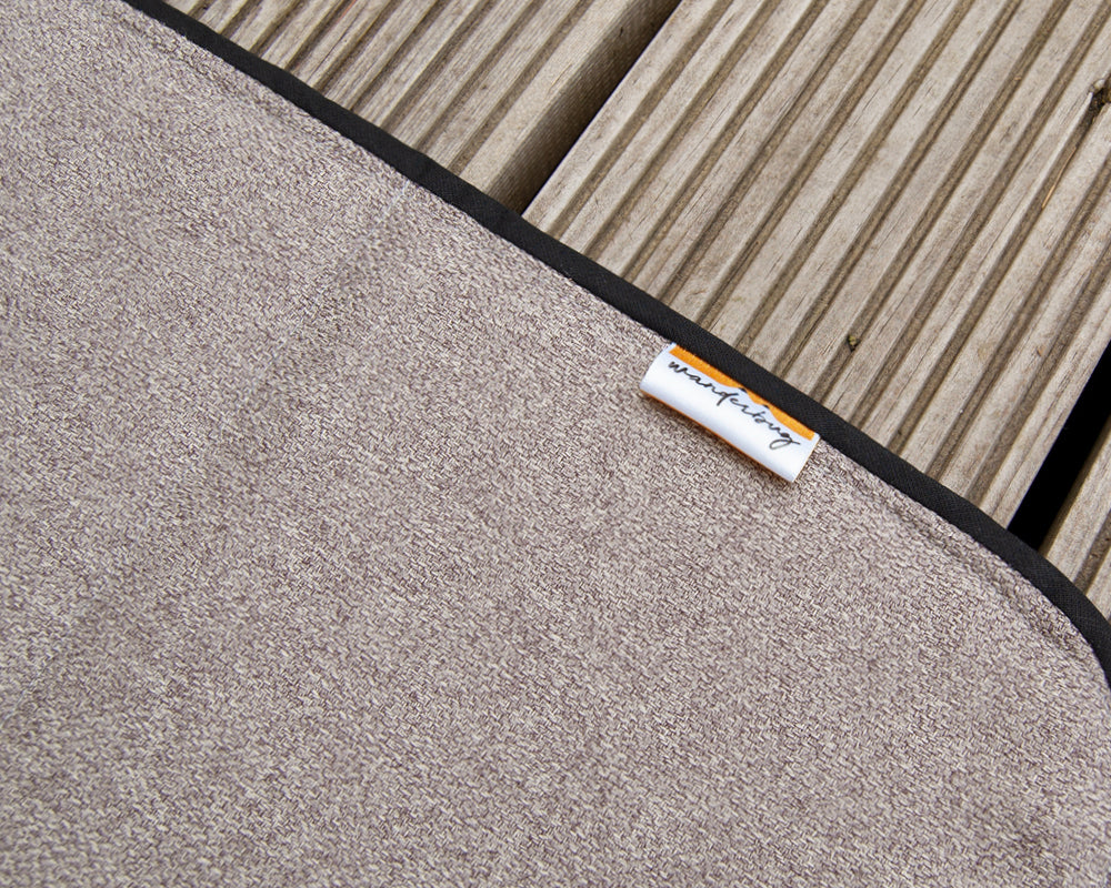 Campervan Universal Bonded Vent Window Blind Cover - Tweed Cream - WanderbugUK