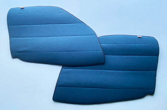 Campervan Cab Door Window Cover Pair - Tweed Navy - WanderbugUK