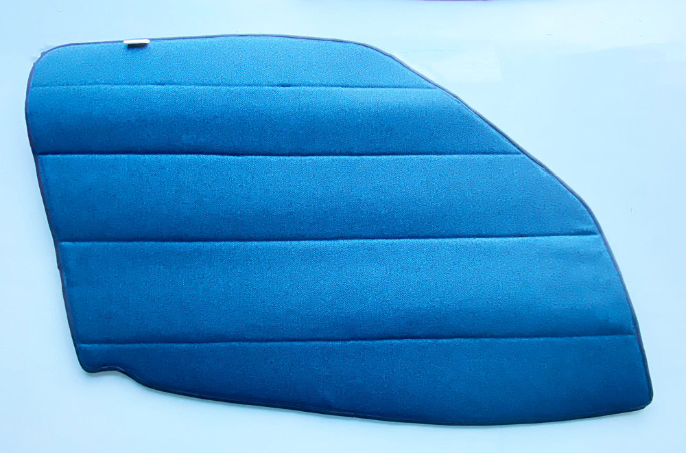 Campervan Cab Door Window Cover Pair - Tweed Navy - WanderbugUK