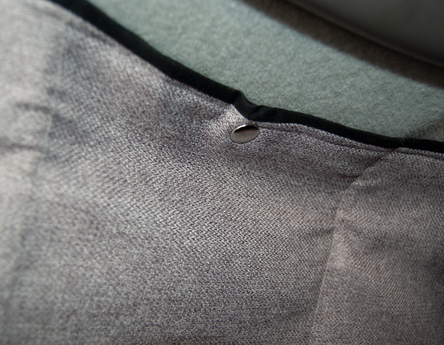 Cab Door Window Cover Pair - Tweed Grey - WanderbugUK