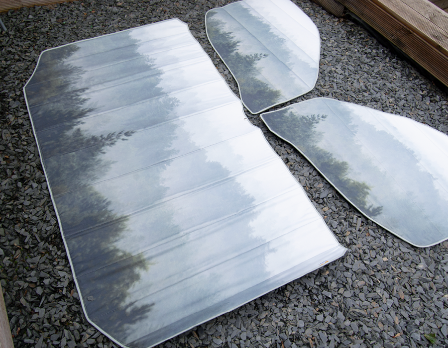 Cab Door Window Cover Pair - Misty Forest - WanderbugUK