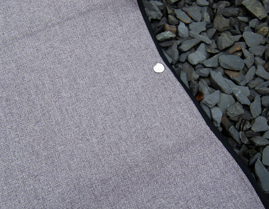 Cab Door Window Cover Pair - Tweed Grey - WanderbugUK