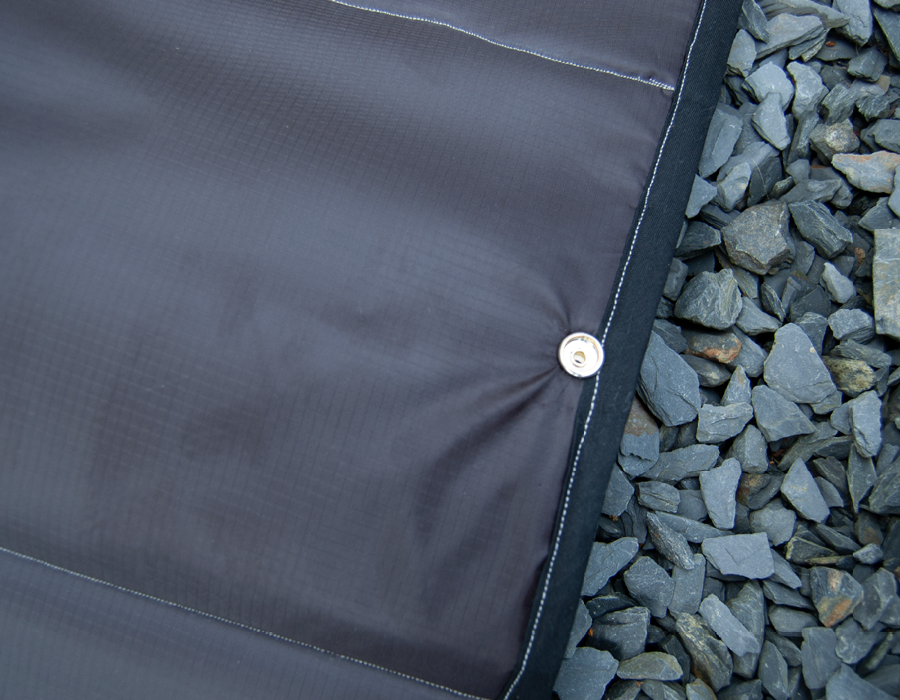 Cab Door Window Cover Pair - Tweed Grey - WanderbugUK