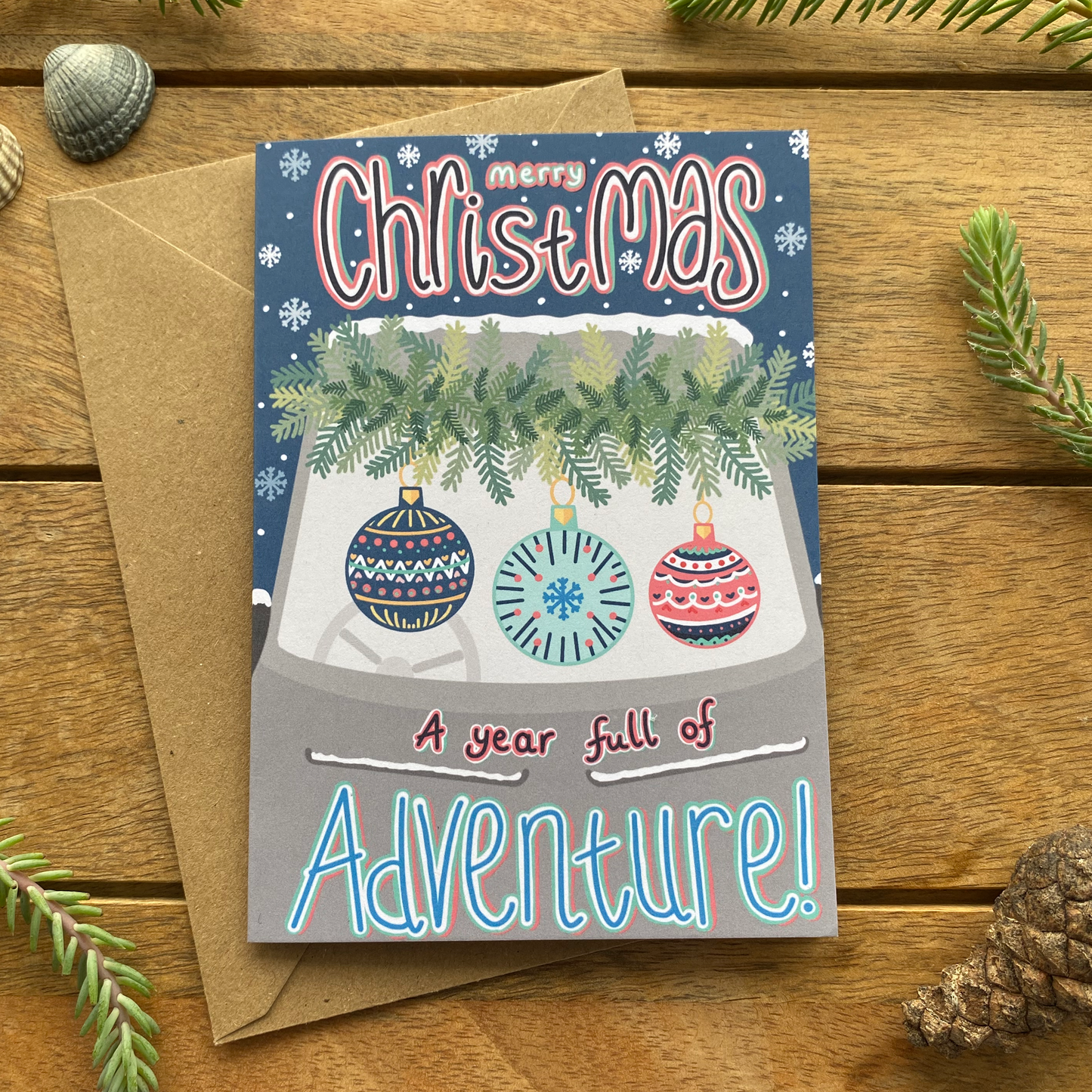Campervan Adventure Christmas Card