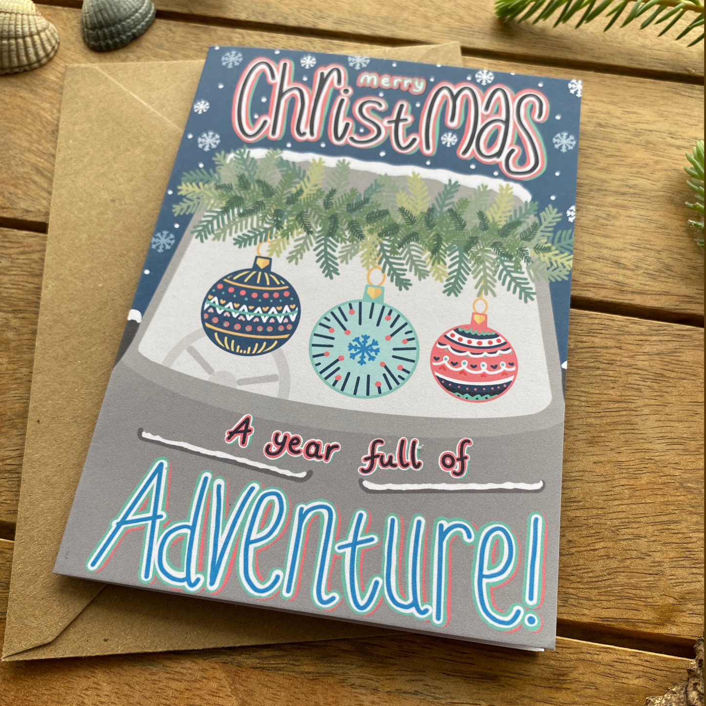 Campervan Adventure Christmas Card