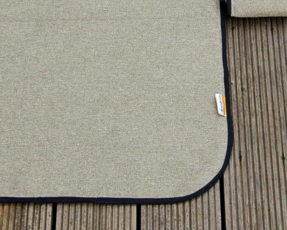 READY TO SHIP - 1 x Tweed Cream Relay Boxer Ducato - Rear Barn Door Campervan Window Blind Cover Set