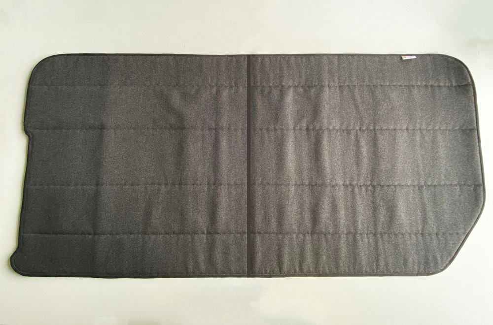 READY TO SHIP - 1 x Tweed Anthracite VW Crafter 2018 + / MAN TGE - LEFT HAND DRIVE Passenger sliding door Campervan Window Blind Cover