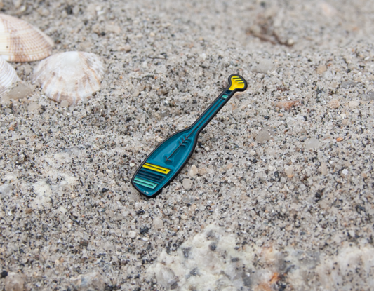 Canoe SUP Paddle Enamel pin - WanderbugUK