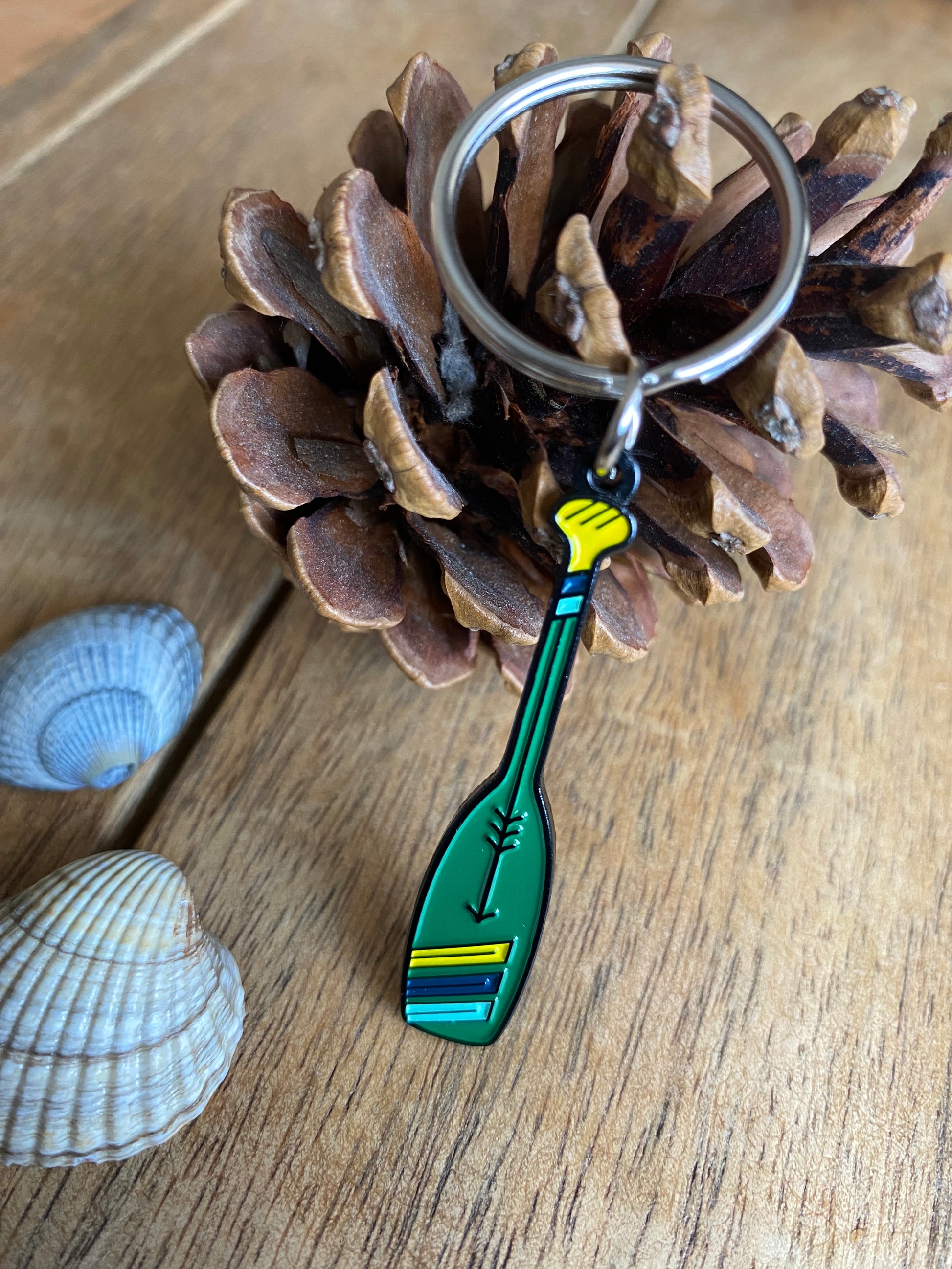 Paddle Canoe SUP Enamel Keyring - WanderbugUK