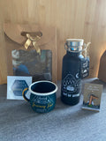 Campervan Gift Box Hamper Set - Enamel Mug, Sass & Belle water bottle plus keyring - WanderbugUK
