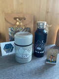 Campervan Gift Box Set - Sass & Belle Water Bottle and Thermal Food Flask & Keyring bundle - WanderbugUK
