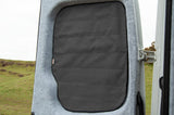 Larger Vans - Rear Barn Door Campervan Window Blind Cover Set - Tweed Anthracite - WanderbugUK