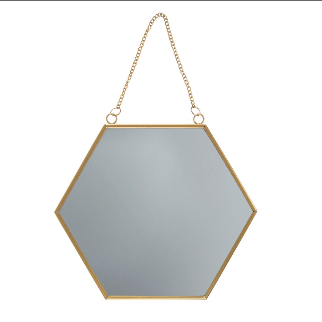 Sass & Belle Gold Hexagon Mirror - WanderbugUK
