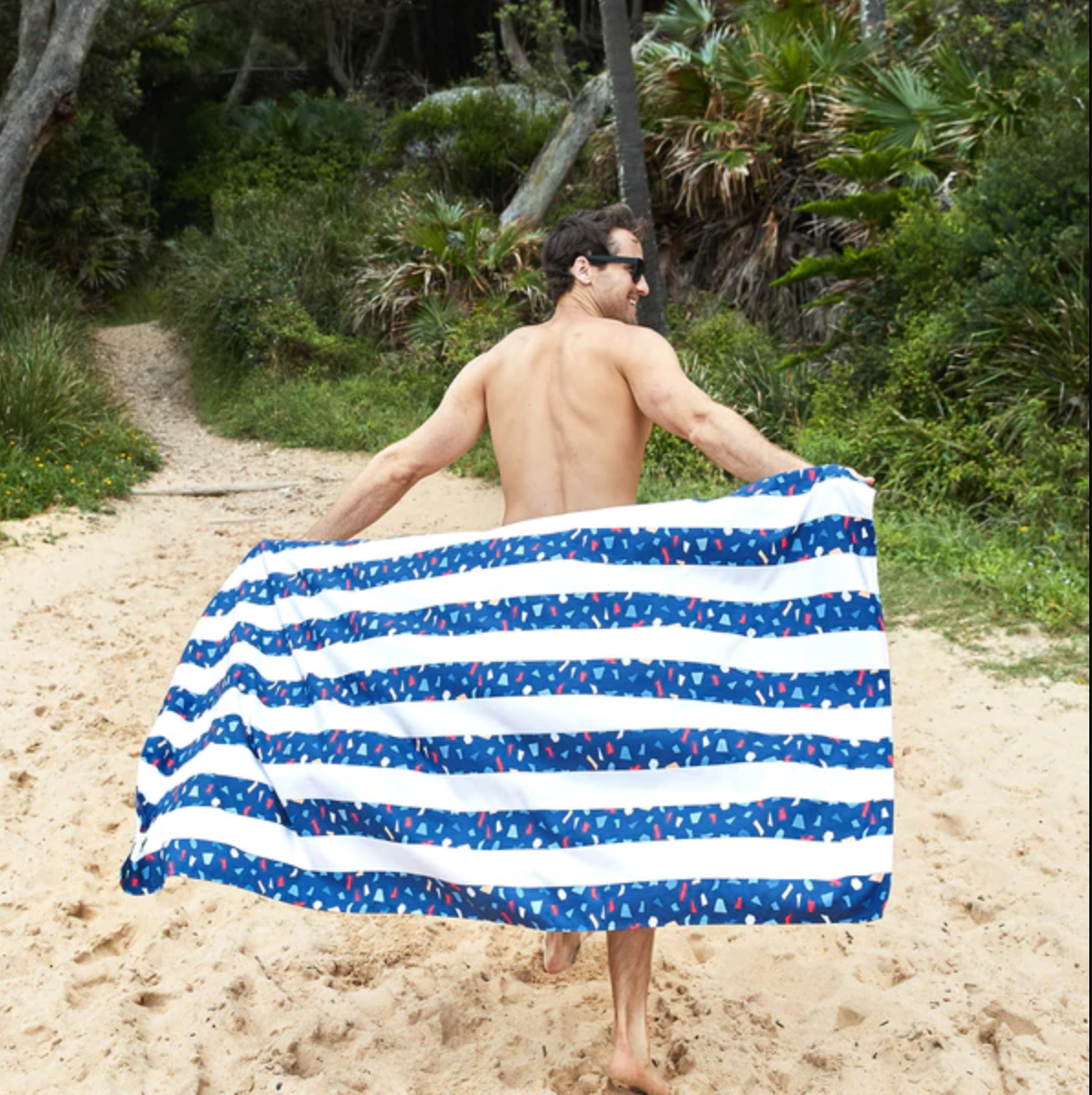 100% Recycled Dock & Bay Quick Dry Travel Towel - Disco Ball - WanderbugUK