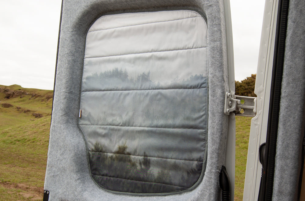 Sprinter & Crafter 2006-2017 Rear Barn Door Window Blind Cover Set - Misty Forest