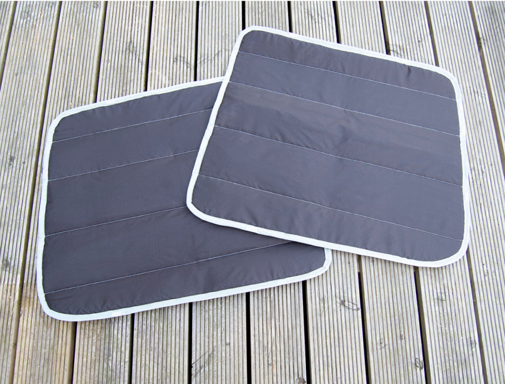 VW Transporter T5 / T6 Rear Barn Door Window Blind Mat Cover Set - Misty Forest - WanderbugUK