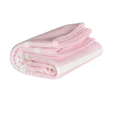 100% Recycled Quick Dry Travel Towel - Soft Pink Stripe - WanderbugUK