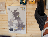 Map, Mugs & Pins Christmas Gift Box Hamper - WanderbugUK