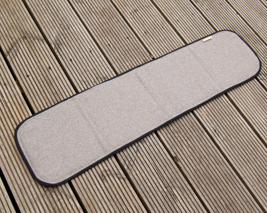 Campervan Universal Bonded Vent Window Blind Cover - Tweed Cream - WanderbugUK